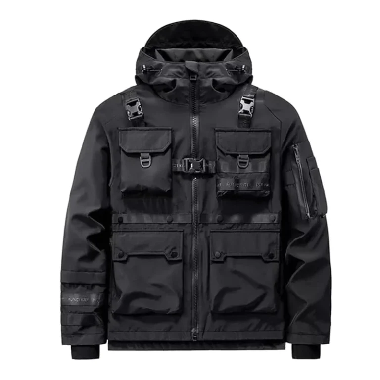 CHINEE-Custom-Mens-Reversible-Jacket-Breathable-Quilted-With-Stand-Collar-Hood-Canvas-Pocket-Outdoor-Jacket