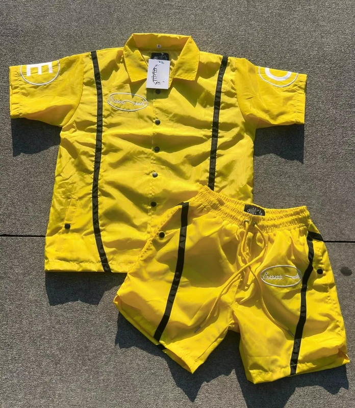 CHINEE-Custom-Mens-Sets-Polyester-Windbreaker-Polo-Shirt-Cargo-Shorts-2-Piece-Set-Jogging-Suit-Nylon-Men-Short-Set-Tracksuit-for-Men