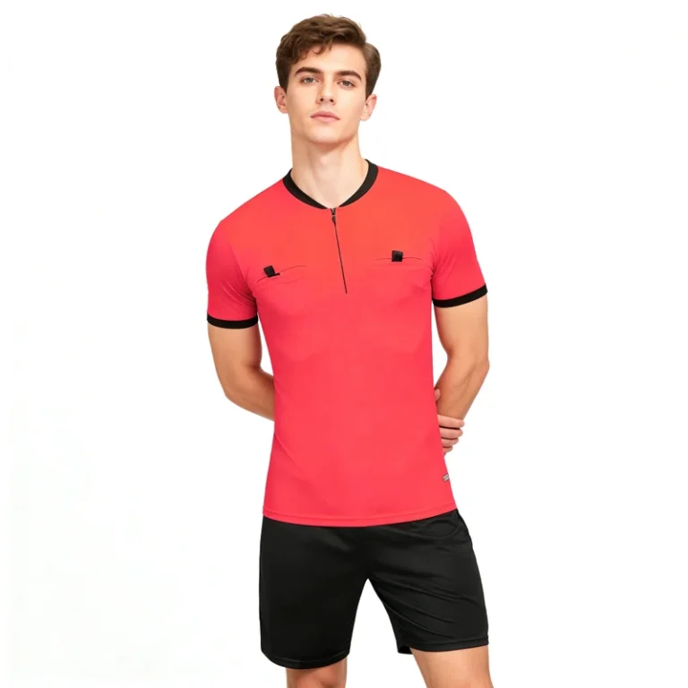 CHINEE-Custom-Professional-Football-Match-Referee-Suit-Mens-Womens-Polyester-Jersey-Polo-Collar-Short-Sleeve-Sports-T-shirt-Sets-1