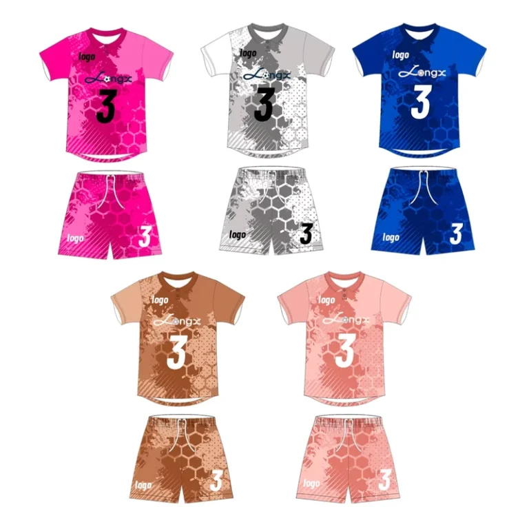 CHINEE-Custom-Soccer-Jersey-Honeycomb-Camo-Gradient-Set-Maillots-De-Football-OEM-Service-Sportswear-Available-Summer-Tracksuit