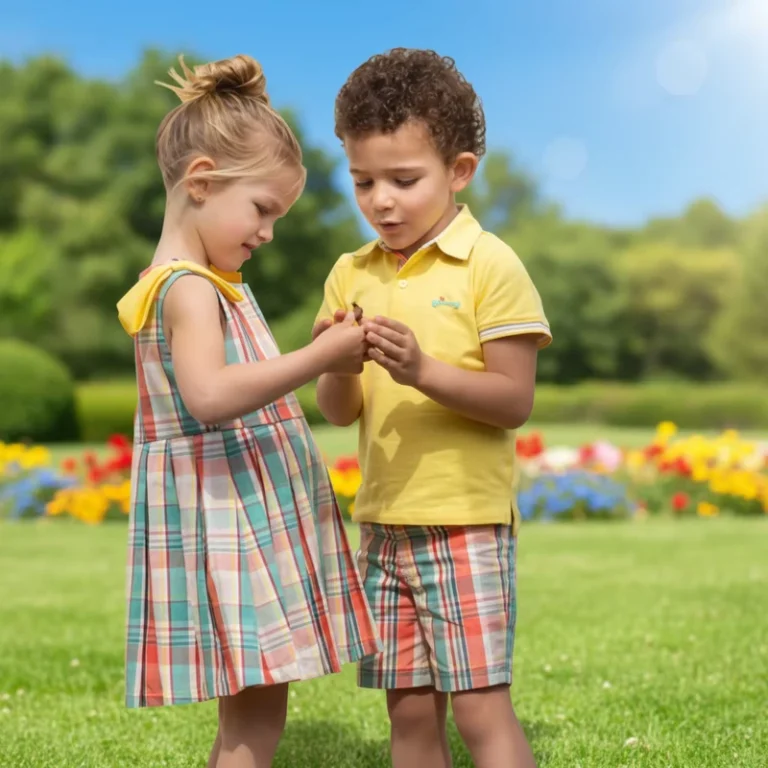 CHINEE-Custom-Summer-Latest-Fashion-100-Cotton-Eco-Friendly-Girls-Brother-Sister-Outfits-Matching-Boys-Polo-Shirt-Shorts-Sets-Two