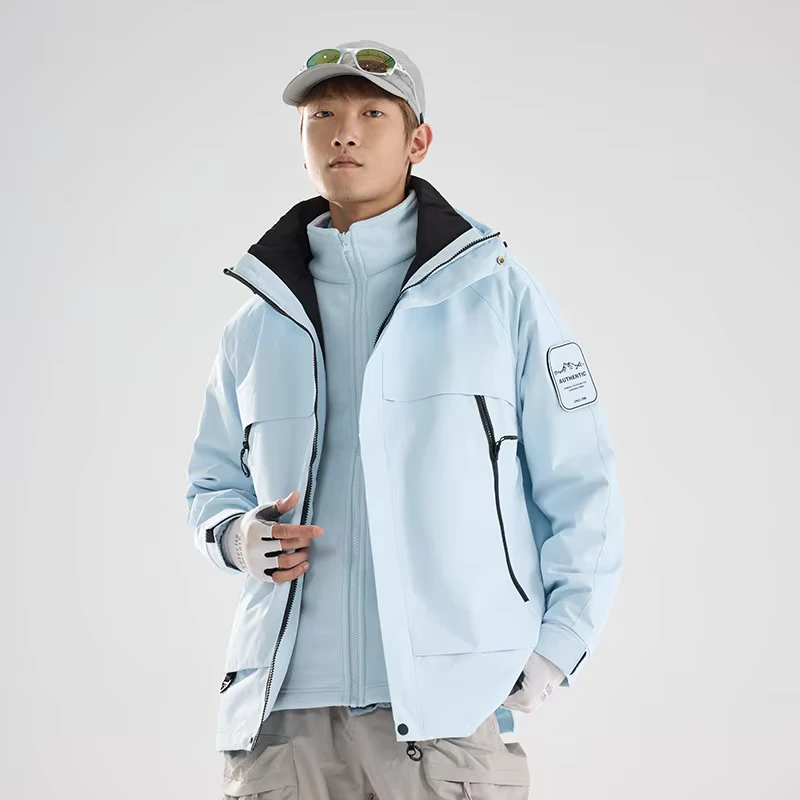 CHINEE-Custom-Unisex-Outdoor-3-In-1-Waterproof-Hiking-Mens-Jackets-3-Layers-Jacket-Ski