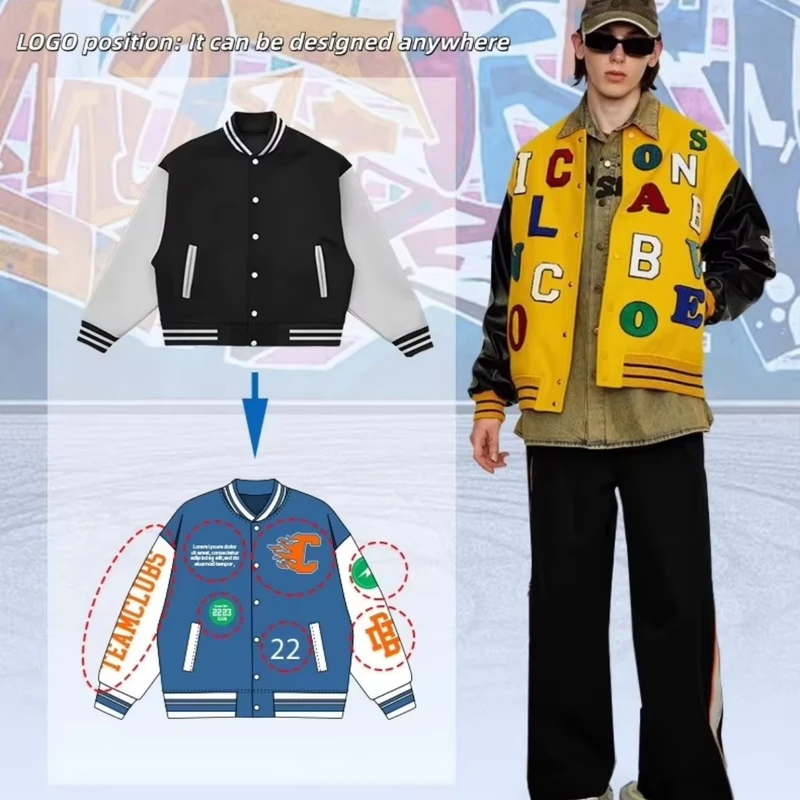CHINEE-Custom-Unisex-Oversized-Baseball-Jersey-Set-Uniform-Sportswear-Jacket-100-Cotton-Letter-Design-Winter-Pattern-Varsity-Jacket