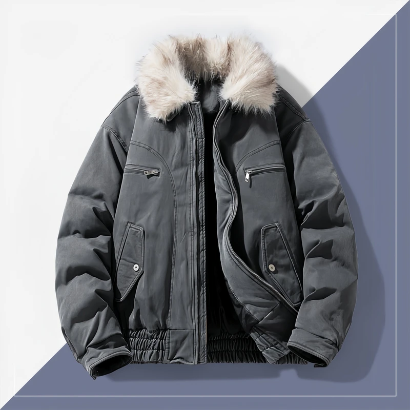 CHINEE-Custom-Winter-Eco-Friendly-Reversible-Fashionable-Coated-Waterproof-Windproof-Front-Mens-Bomber-Jacket-Crocheted-Zipper-Warm