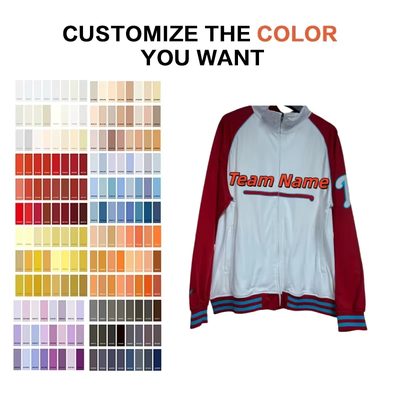 CHINEE-Customizable-High-Quality-Philadelphia-Baseball-Club-Jacket-Training-Uniform-Breathable-Printed-Number-100-Polyester-Slim-Fit