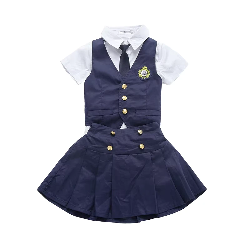 CHINEE-Customized-Sample-Designs-Vest-Shirt-Skirts-Primary-School-Uniform-1