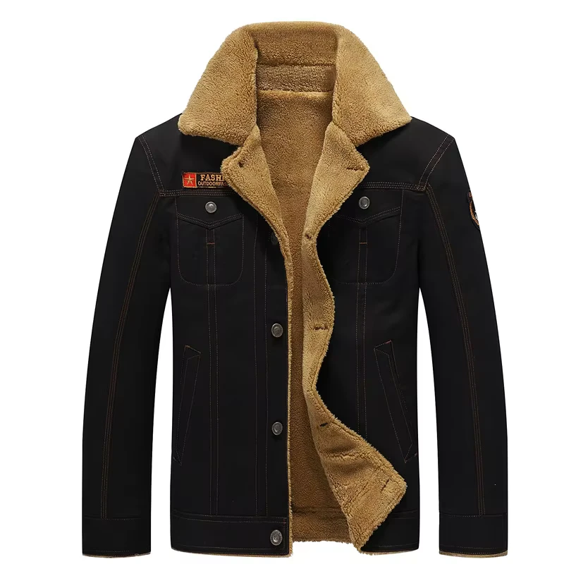 CHINEE-D0802ME46-Casual-Winter-Fur-Lining-Coat-Warm-Outdoor-Plus-Size-Jacket-for-Men