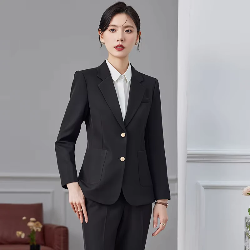 CHINEE-Early-Autumn-High-End-Female-Professional-Suit-Black-for-College-Students-Interviews-New-Formal-Wear-for-Spring-1
