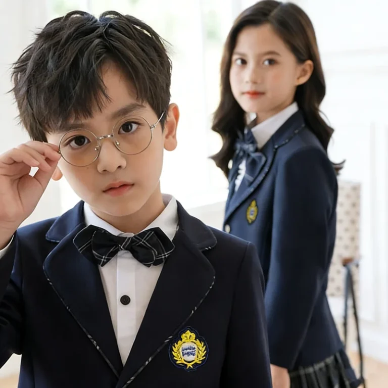 CHINEE-Elegant-Wrinkle-Resistant-Kids-School-Uniform-Blazer-Set-for-Graduation-Presentations-Formal-Kids-School-Uniform-Blazer-Set