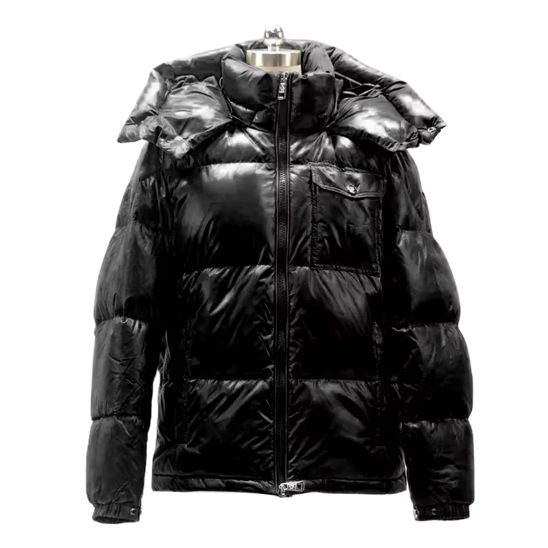 CHINEE-European-and-American-Winter-Quilted-Padding-Jacket-Oversized-Bubble-Men-Hooded-Heavy-Winter-Shiny-Down-Puffer-Jacket