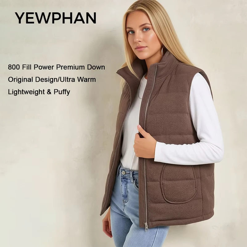 CHINEE-Extreme-Cold-Weather-Outdoor-Vest-Womens-Down-Vest-Lightweight-Puffer-Vest-Sleeveless-Down-Jacket