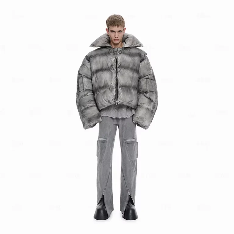 CHINEE-Factory-Custom-High-Quality-Heavyweight-Oversize-Casual-Winter-Washed-Detachable-Plain-Essential-Puffer-Jacket-for-Men