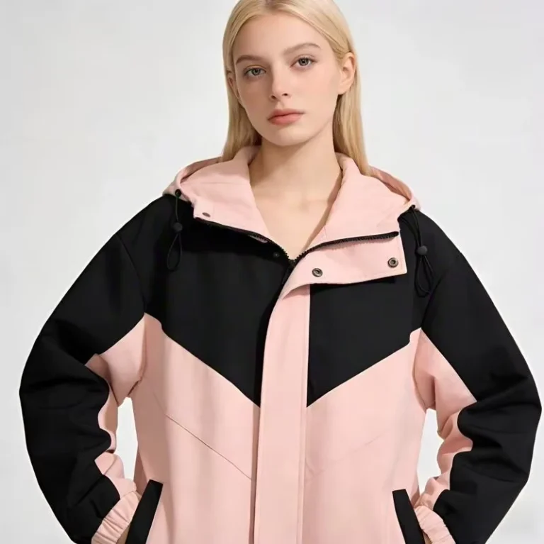 CHINEE-Factory-Custom-Windproof-Soft-Shell-Winter-Print-Woven-Polyester-Hooded-Trench-Coats-Outdoor-Daily-Commute