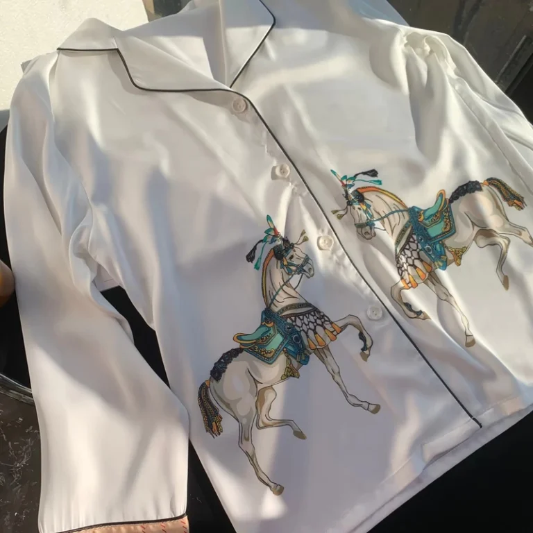 CHINEE-Factory-Customized-Color-Long-Sleeved-Elastic-Waist-Satin-Breathable-Luxury-Pajamas-Women-Summer-Autumn-Spring-1