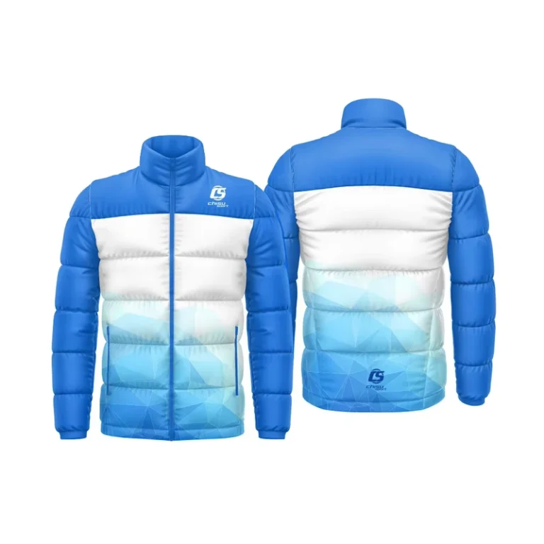 CHINEE-Factory-Customized-Unisex-Short-Waterproof-Knitted-Canvas-Casual-Winter-Coat-Warm-Hooded-Zipper-3D-Printed-Custom-Logo-Printing