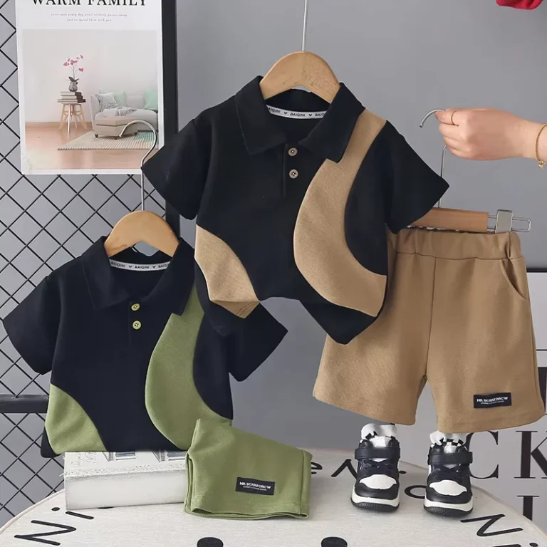 CHINEE-Fashion-Children-Summer-Outfits-Polo-shirt-and-Shorts-2pcs-Baby-Boys-Casual-Clothing-Sets