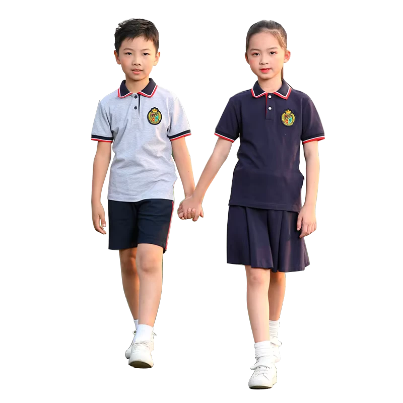 CHINEE-Fashion-Designs-School-Uniforms-Sports-Wear-Polo-Shirt-Short-Set-for-Kindergarten-and-Primary-Boys-and-Girl-School-Uniforms-1