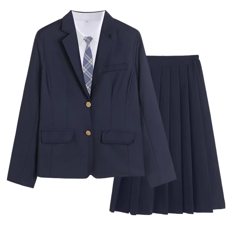 CHINEE-Fashionable-Girls-School-Uniform-Formal-Blazer-Dress-Suit