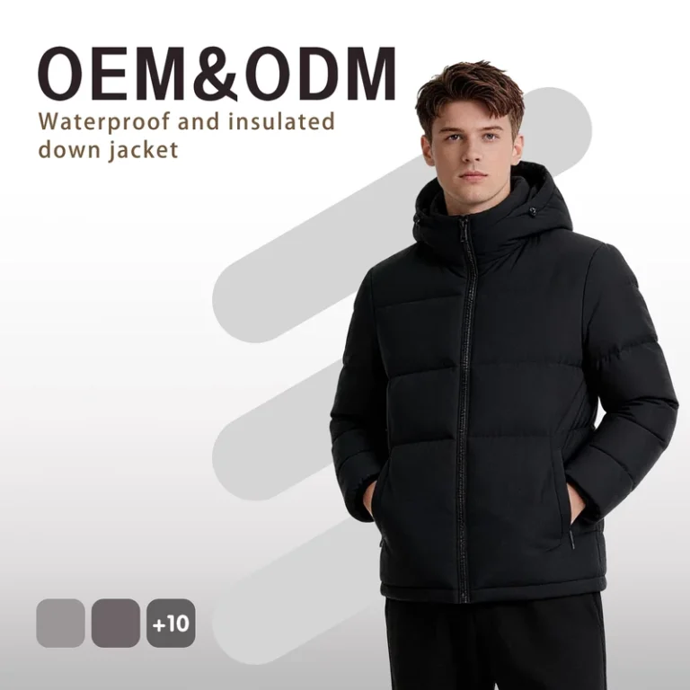 CHINEE-Fashionable-Mens-Genuine-Leather-Woolen-Trench-Coat-95-Duck-Down-Waterproof-Warm-Thick-Coffee-Color