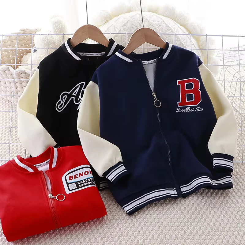 CHINEE-Fleece-Baseball-Uniform-Autumn-and-Winter-Boys-and-Girls-Warm-Sports-Jacket-Jacket-Cardigan-Top