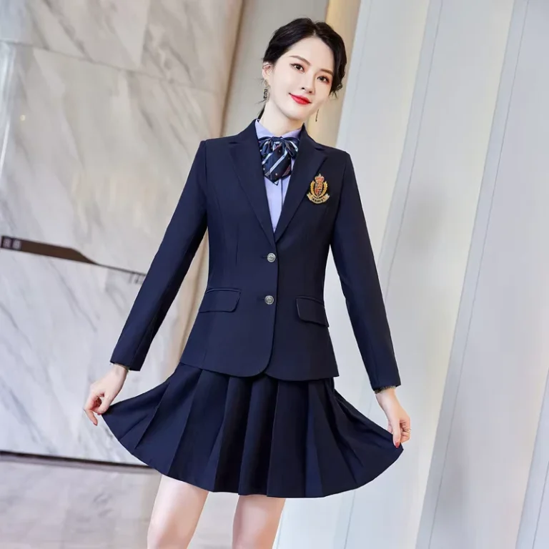 CHINEE-Formal-Business-Coat-With-Skirt-Suit-Set-Style-School-Uniform-Design-for-Girls