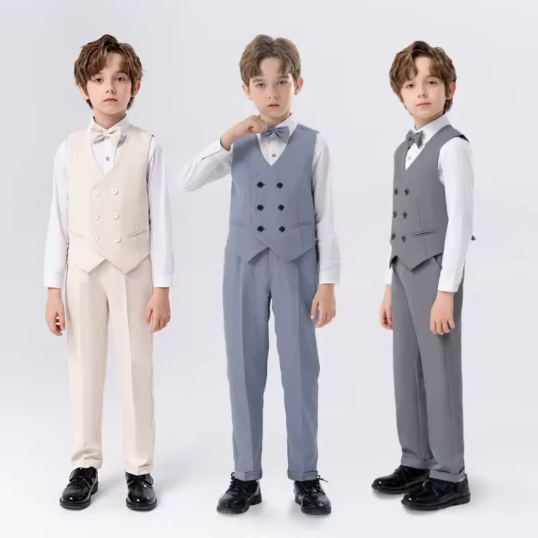 CHINEE-Formal-Plaid-Baby-Boy-Wedding-Suit-Elegant-Children-Dress-Costume-Tuxedo-Toddler-School-Uniform-Gentleman-Kid-Party-Clothes