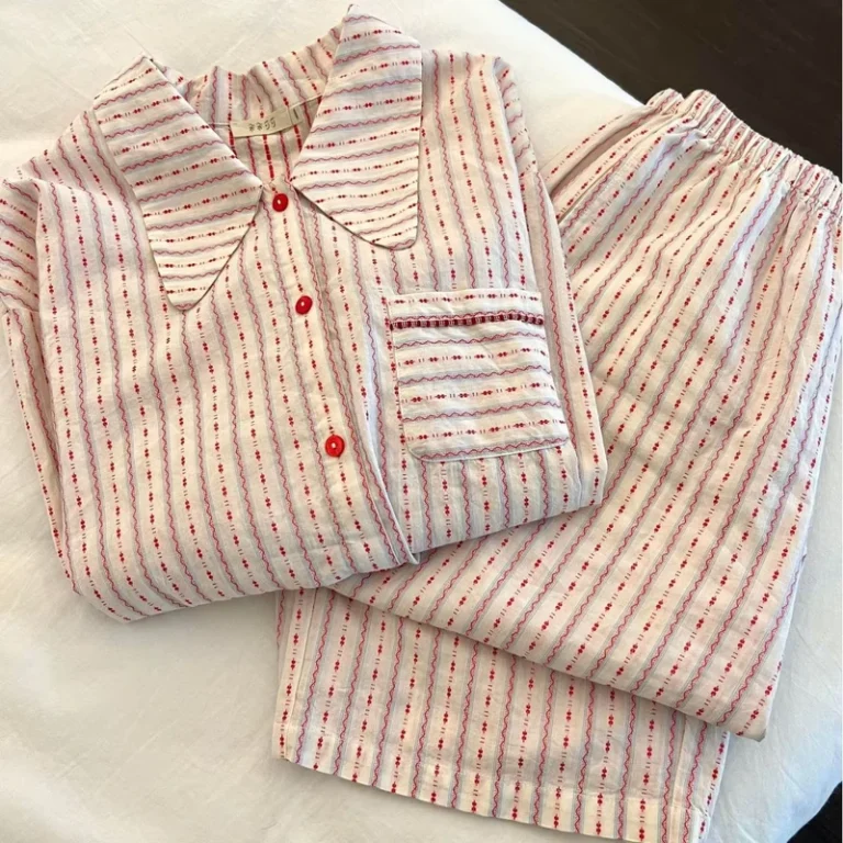 CHINEE-French-Womens-Breathable-Elastic-Waist-Casual-Long-Sleeve-Solid-Knitted-Pajamas-Trousers-High-end-Suit-Spring-Autumn-Home-Wear-1