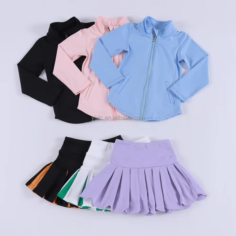 CHINEE-Girls-Fitness-Sports-Suit-2-Piece-Yoga-Set-with-Flare-Pants-and-Jacket-Workout-Clothing-for-Kids-Sportswear