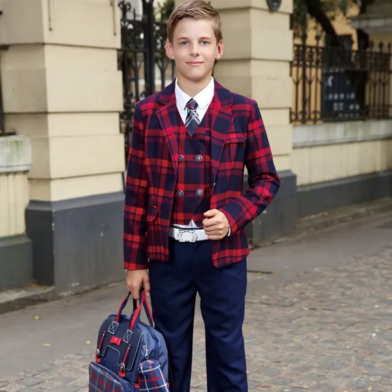 CHINEE-High-Quality-British-Style-Children-Students-Primary-School-Uniform-Suit-Boy-Girls-Blazer-Suit-1