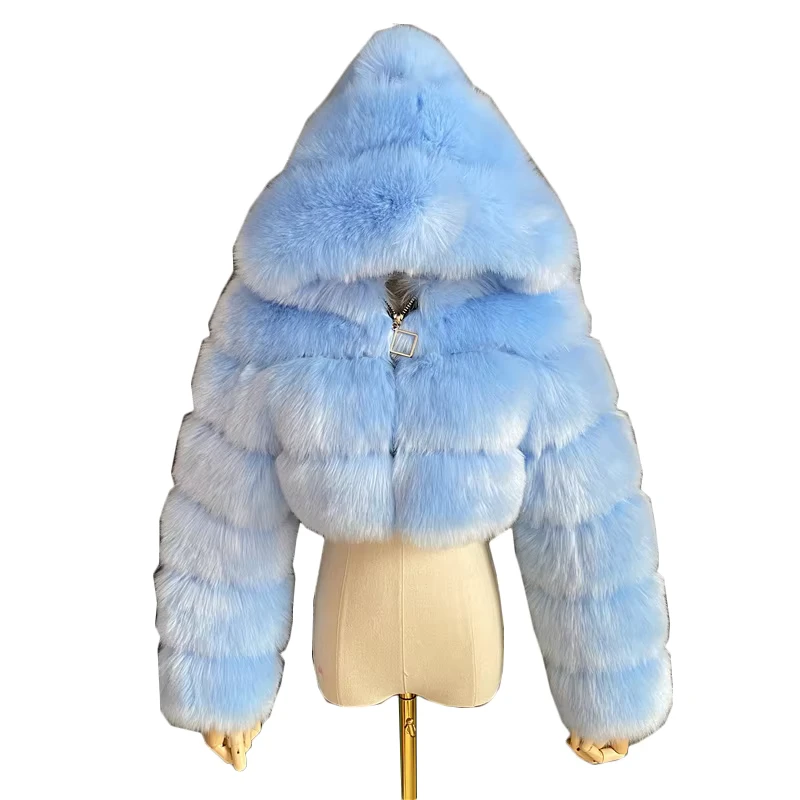 CHINEE-High-Quality-Cropped-Coats-and-Jackets-Women-Fluffy-Top-Coat-With-Hood-Winter-Jacket-Coat-Female