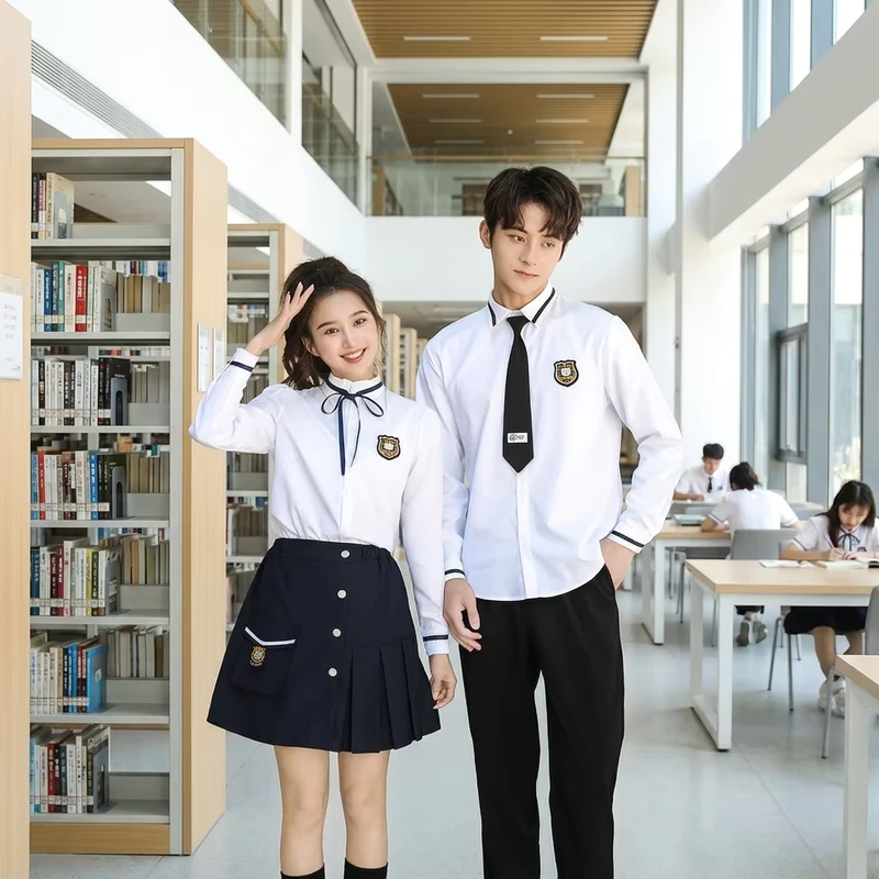 CHINEE-High-Quality-Graduation-School-Uniform-Two-piece-Set-Children-Unisex-Polyester-Cotton-Beautiful-Suits-ODM-Supply-1