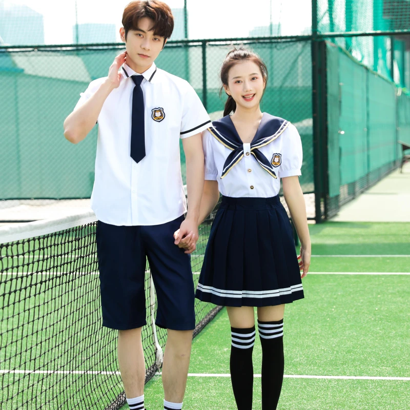 CHINEE-High-School-Students-Class-Uniform-Male-and-Female-College-White-Sailor-Suit-Style-School-Uniform-1
