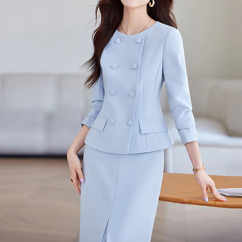 CHINEE-High-quality-French-style-Retro-Womens-Suit-Dress-Set-For-Business-Elegant-And-Stylish-Two-piece-Set-For-Hostesses