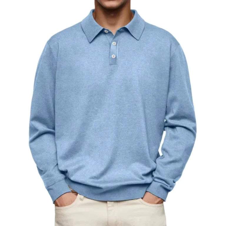 CHINEE-Hot-Autumn-and-Winter-Long-Sleeve-V-neck-Buttons-Mens-Casual-Jacket-Polo-Shirt-1