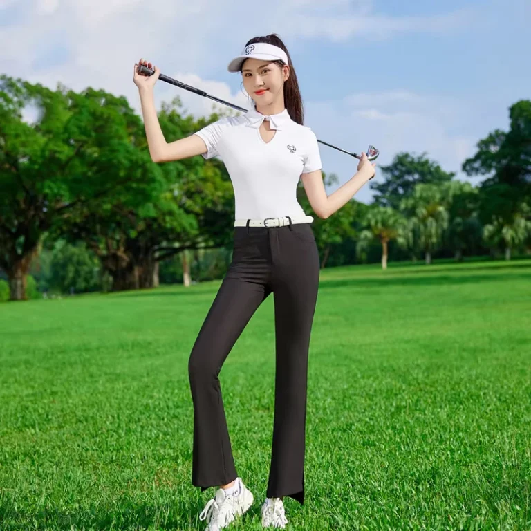 CHINEE-In-Stock-Womens-Golf-Polo-Shirt-and-Pant-Set-New-Design-Cotton-Sports-Wear-White-Polo-T-Shirt-Breathable-for-Summer