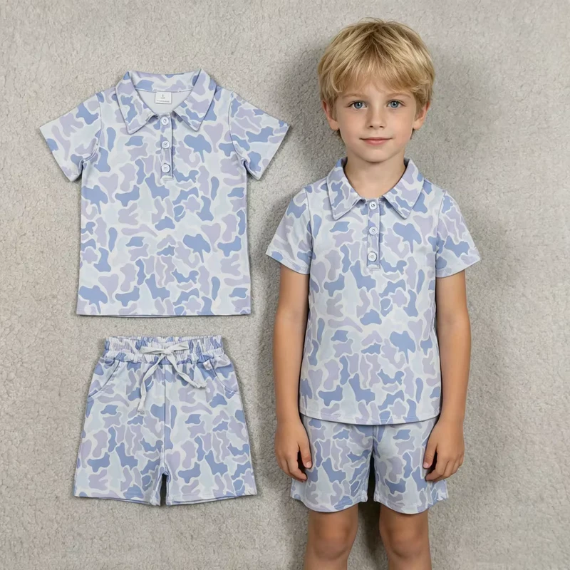 CHINEE-Kids-Boys-Clothes-Camouflage-Print-Short-Sleeve-Polo-Shirt-Top-and-Shorts-Set-Casual-Summer-Outfit-1