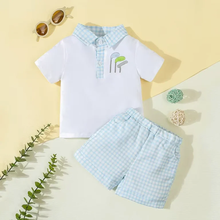 CHINEE-Kids-Boys-Summer-Outfit-Set-Children-Short-Sleeve-Polo-Shirts-Shorts-Two-Pieces