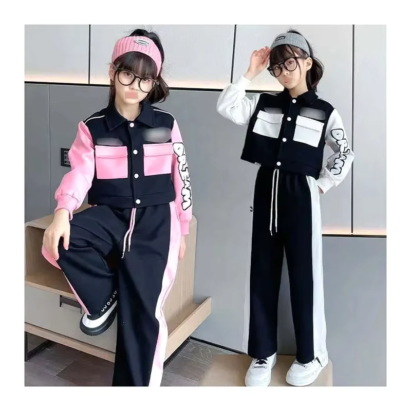 CHINEE-Kids-Costume-Teen-Girls-Clothing-Set-Spring-Casual-Jackets-Skirt-School-Tracksuit-Childrens-Baseball-Outfits-4-to-14-Years