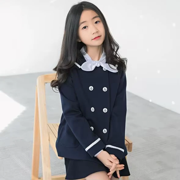 CHINEE-Kids-Hand-Knitted-School-Uniform-Sweaters-Business-Suits-For-Girls-3