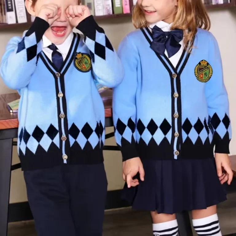 CHINEE-Kids-School-Uniform-Custom-Polyester-Formal-Wear-Sweater-Vest-Shirt-Tie-Plaid-Skirt-Pants-Primary-Secondary-School