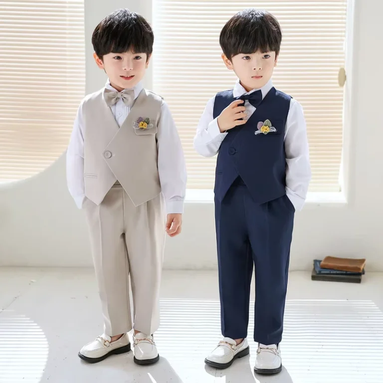 CHINEE-Kids-Suits-Boys-Formal-Vest-Shirt-Pants-Set-Gentleman-Wedding-Party-Outfit-Clothing-Set