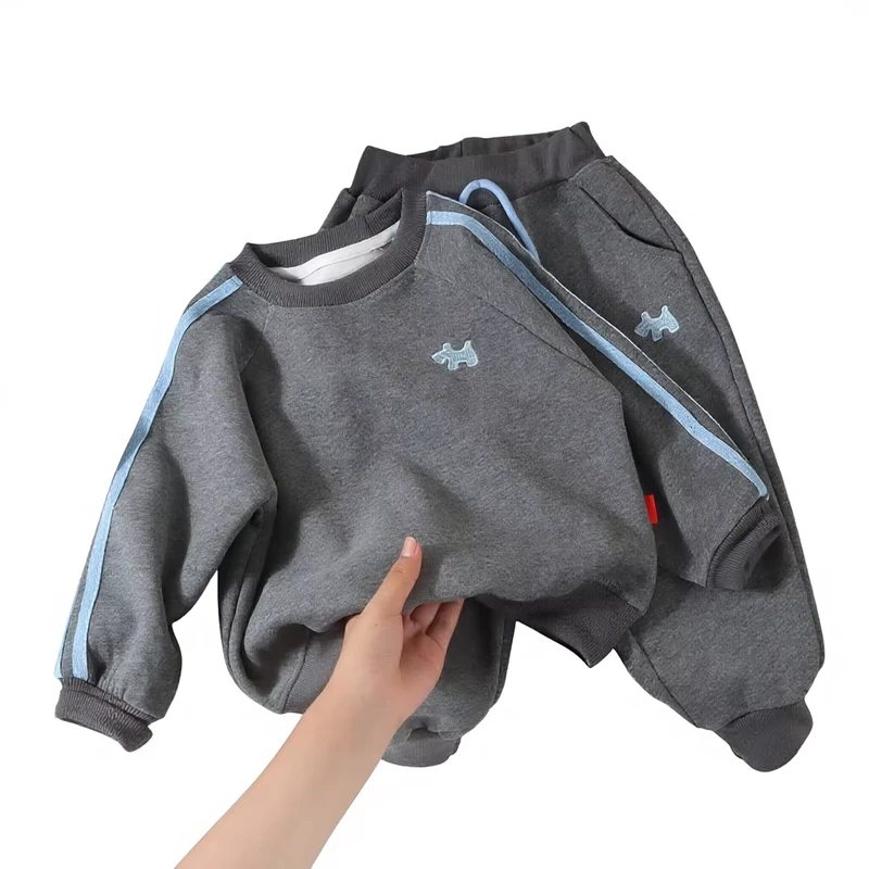CHINEE-Korean-Style-Spring-Autumn-Childrens-Cotton-Long-Sleeve-Sweatshirt-Suit-for-Boys-and-Girls-1