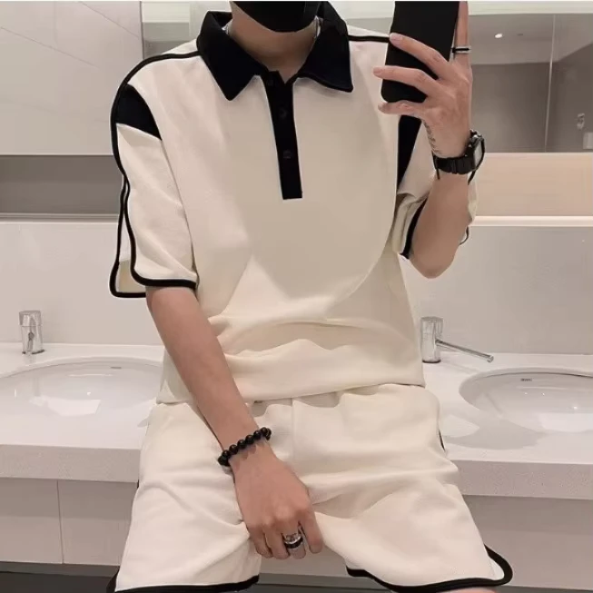 CHINEE-Leisure-Sports-Set-MenS-Summer-Thin-Style-New-Summer-Polo-Shirt-Short-Sleeved-Shorts-MenS-Clothing-1