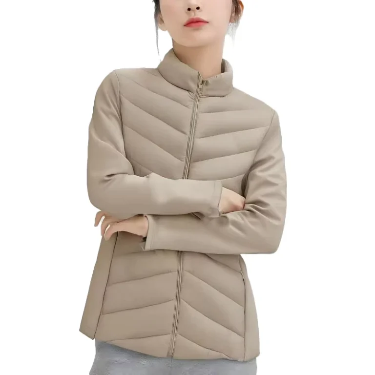 CHINEE-Lightweight-Winter-Parkas-Woven-Polyester-Waterproof-Sporty-Quilted-Stand-Collar-Top-High-Elastic-Panel-Design-Comfortable