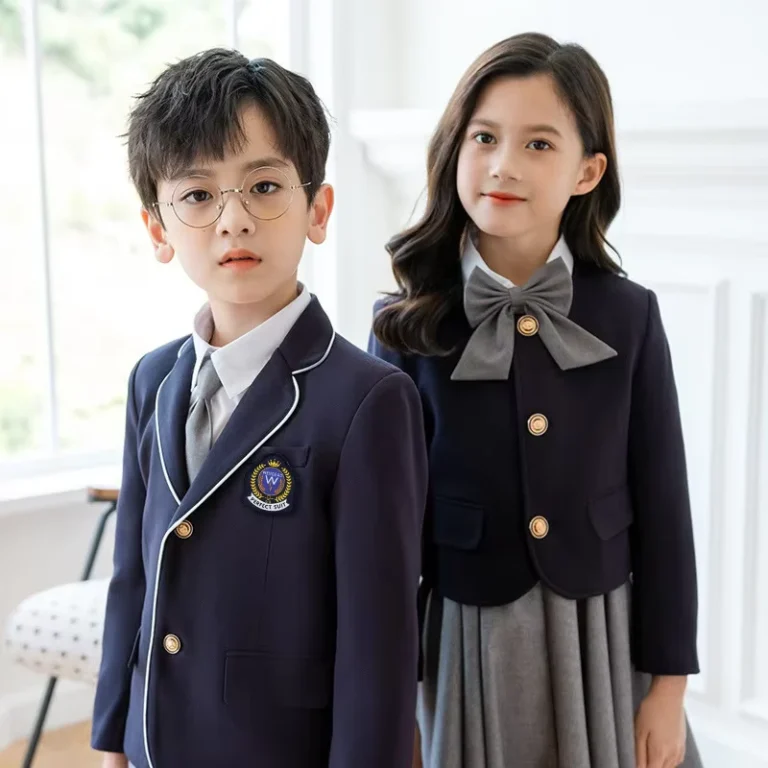 CHINEE-Long-Sleeve-Unisex-Cotton-Digital-Print-School-Uniform-University-Set-Kid-College-Shirt-Children-Jacket-Student-Coat-1