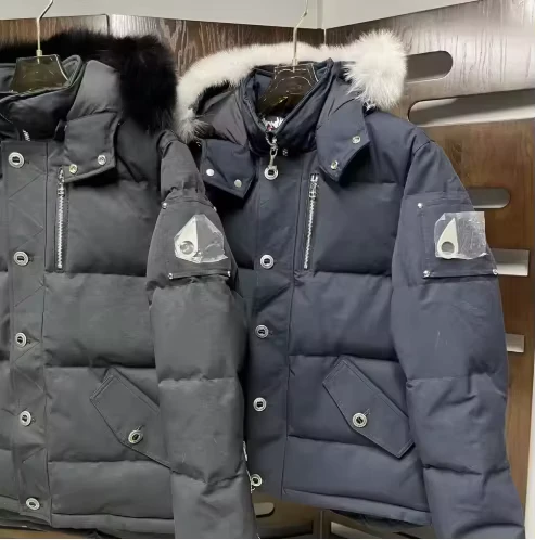 CHINEE-Luxurious-Mens-Jacket-Custom-made-Moose-Parker-Winter-Knuckle-Signature-Fur-Hood-Zipper-Closure-Knitted-Processing-Drum