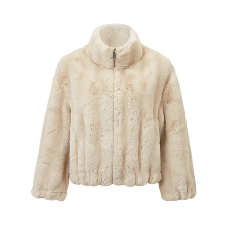 CHINEE-Luxurious-and-Elegant-Thick-Loose-Semi-collared-Zipper-Fashion-Womens-Fur-Winter-Warm-up-Coat