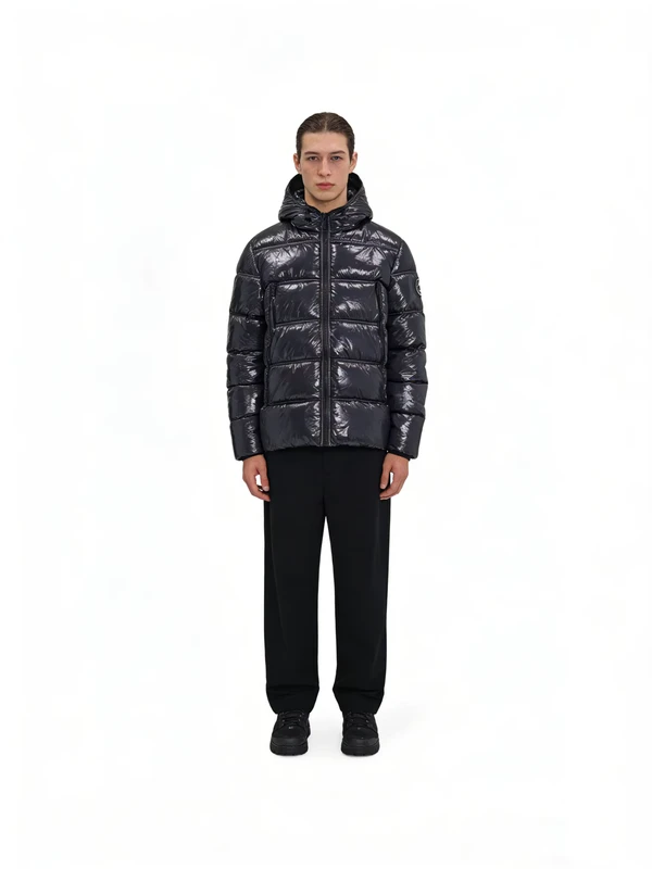 CHINEE-Luxury-Mens-Plaid-Coat-Jacket-Winter-Padding-with-Shiny-Polyester-Design-Casual