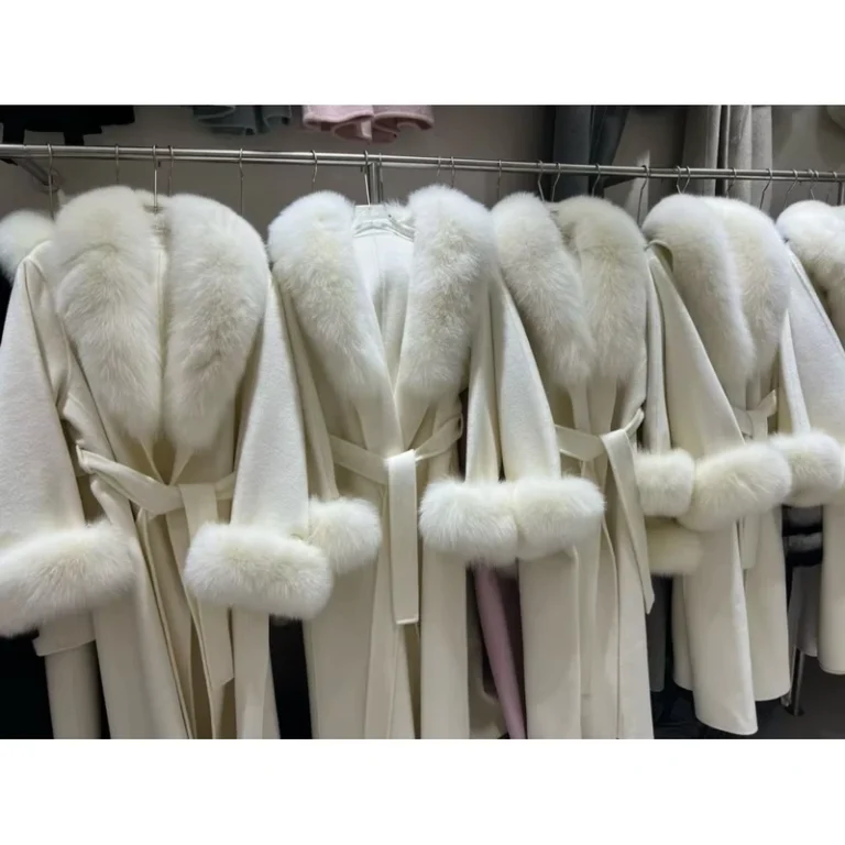 CHINEE-Luxury-Winter-Warm-Fluffy-Detachable-Collar-Cuffs-Real-Fox-Fur-Woolen-Coat-Elegant-Soft-Belted-Women-Cashmere-Wool-Coat