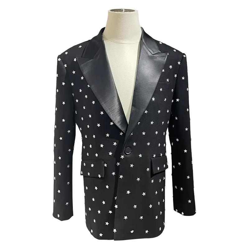 CHINEE-MOQ-1-Piece-Customizable-Spring-and-Autumn-New-High-end-Niche-Heavy-Industries-Handmade-Hot-Diamond-Star-Blazer
